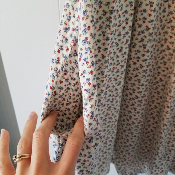 SOLD {Ralph Lauren} Vintage V Neck Babydoll Dress - Picture 5 of 7